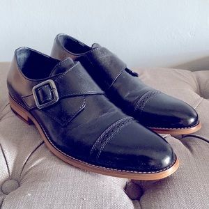 Stacy Adams Desmond Cap Toe Monk Strap 
Memory Foam